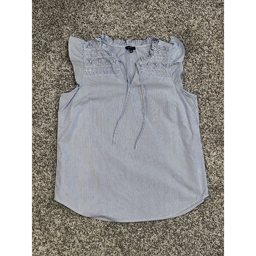 Talbots Blue and White Striped Top